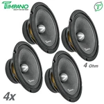 4X Timpano TPT-MR8-4 Bullet Pro Audio Midrange Car Speakers Ohm 2400 Watts. Fixed Price $179.80.