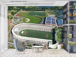 3D Harvard Stadium Boston Wallpaper Mural Peel And Stick 501. Fixed Price $36.28.