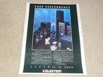 Celestion 15, 11, 9, 7, 3, CS135, Entire Line, Page, Article, 1994. Fixed Price $9.99.