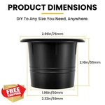 Ubanu 2PCS Speaker Port Tube 59X55X76MM Subwoofer Bass Reflex Vent. Fixed Price $20.00.