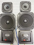 Optimus 1050 Cat 40-1131 Crossovers Tweeters 07122 Midrange 1296 Lot Of Pieces. Fixed Price $50.00.