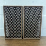 Pair Of Replacement Mesh Grid Covers Only For Realistic Nova 5 Speakers Walnut. Fixed Price $34.95.