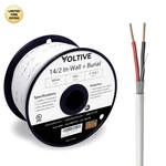 V-1208 14/2 White In-wall Speaker Wire 100FT CL3 Direct Burial Oxygen-free Co.... Fixed Price $99.97.