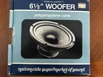 Vintage Realistic 6-1/2" Woofer Speaker 8 Ohm Cat No 40-1011A. Fixed Price $39.99.