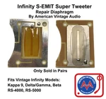 (2) Infinity S-emit Super Tweeter Repair Parts Two Pieces New By Ava. Fixed Price $45.00.