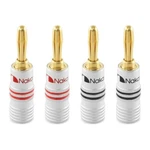 Nakamichi Excel Series 24K Gold Plated Banana Plug 12 Awg - 18 Gauge Size 4M. Fixed Price $41.21.
