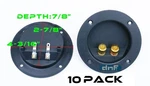 10 Pack Speaker Box Terminal Round Twist Cup Connector Subwoofer Enclosure Wire. Fixed Price $21.45.