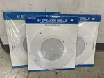 Lot Of Realistic 8 Metal Speaker Grill White Baked On Enamel 40-1223D. Fixed Price $49.99.