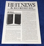 Acoustic Research 98LS Speakers Jan. 1983 Hi-fi News Review Reprint M512X. Fixed Price $17.95.