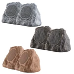 6.5" Outdoor Rock Speaker Pair 150W Weather Resistant Brown, Grey Slate RS670. Fixed Price $138.29.