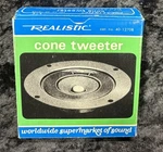 Vintage Realistic 40-1270B Tweeter Speaker 8OHM 50W New Box. Fixed Price $29.99.