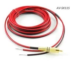 15FT Cablesonline 18 Awg Speaker Wire Single With Rca Male Plug, AV-SK115. Fixed Price $15.95.