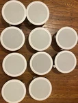 Sonance Symphony S623TR In-ceiling Speakers White Round Wired Lot Of 10. Fixed Price $625.00.