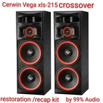 Cerwin Vega XLS-215 Crossover Recap Kit For Pair Premium Erse Capacitors. Fixed Price $125.00.