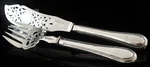 Antique Sterling Silver Fish Servers, Henry Harrison, Sheffield 1867. Fixed Price $464.16.
