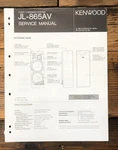 Kenwood JL-865AV Speaker Service Manual *original*. Fixed Price $14.97.
