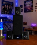 Genesis Media Labs Y2K Compact Surround Sound Speakers Set 3 Bookshelf / Wall. Fixed Price $74.99.