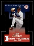 2003 Playoff Prestige Inside The Numbers Pedro Martinez 05/45 Boston Red Sox. Fixed Price $9.99.