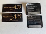 Technics SB-A30 Speakers Stickers Pair Front And Back. Fixed Price $11.95.