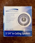 New Speco Technologies SPCBC5 5.25 In-ceiling Speakers 50W/HOME 2-AUDIO Stereo. Fixed Price $34.50.