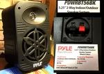 Pyle PDWRBT56BK 5.25" Speaker 250W Way Marine Outdoor Shower Waterproof Black. Fixed Price $28.00.
