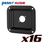 16 Penn Elcom D0949K Dish For Neutrik Xlr Connectors Black Steel 4"X 4-3/8". Fixed Price $69.60.