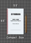 Yamaha DPX-1000 Owners Manual User Guide 45 Pages Half Size 5.5X8.5. Fixed Price $23.95.