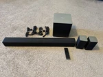 Vizio SB3251N-E0 System Sub-woofer, Sound Bar, Side Speakers, Remote. Fixed Price $124.99.