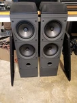 Optimus Pro LX-10 Linaeum Tweeters Floor Standing Speakers Pair Home Theater. Fixed Price $249.99.