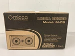 Micca M-cs Dual 5.25 Inch 2-WAY Mtm In-wall Speaker With Pivoting 1" Silk Dome. Fixed Price $74.95.