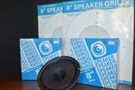 Radio Shack Realistic 8" Full Range Speaker Set W/ Grilles Nos 40-1271C Ohms. Fixed Price $100.00.