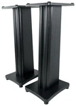 (2) Rockville Black Wood Grain 28" Speaker Stands Fits Bowers & Wilkins 707 S2. Fixed Price $134.95.
