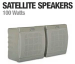 Jvc SX-XSW31 Full Range Satellite Speakers (silver) New Nib. Fixed Price $29.00.