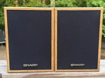 Sharp System Pair Of Bookshelf (model CP-S95P) Tested & Works. Fixed Price $69.99.