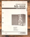 Yamaha NS-100X Speaker Service Manual *original*. Fixed Price $14.97.