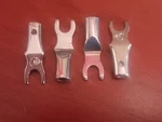 Cardas Cgms 1/4" 6.35MM Spade For Speaker Cable Silver Rhodium Plated 7-8GA. Fixed Price $120.00.