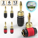 Fospower Deadbolt Banana Plug 24K Gold Plated Speaker Connector. Fixed Price $29.99.