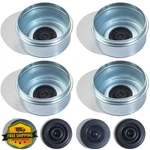 Ozisens 4PC Trailer Hub Dust Caps W/rubber Plugs 7-8K Axle Dexter Ez Lube. Fixed Price $22.99.