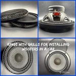 Scan Speak 18W/4531G00 , Rings With Grills For Woofers. Fixed Price $99.00.