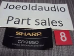 Sharp CP-9850 Rear Cabinet Badge. 1 Piece. Sold As Pictured.. Fixed Price $9.99.