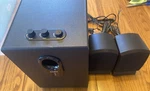 Coby CSP96 System Subwoofer With Two Speakers-rare-ships N 24 Hours. Fixed Price $149.88.