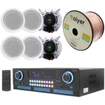 Bluetooth Amplifier Home Theater System 2K W Ceiling Speaker 6 Qty 5.25" X 175. Fixed Price $501.59.