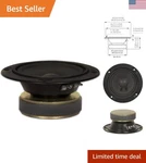 Goldwood Sound 120 Watt 8OHM Poly Mica 5" Speaker Midrange Black GM-85/8. Fixed Price $41.99.