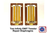 (2) Infinity Emit Tweeter Repair Parts Two Pieces Over 3500 Sold.... Fixed Price $56.00.