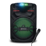Portable 12" Bluetooth Party Speaker With Disco Lights Black. Fixed Price $113.00.