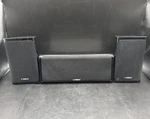 Yamaha NS-C40 Center + NS-B40 Bookshelf Speakers 3-PIECE Set Black 100W, 6 Ohms. Fixed Price $54.87.