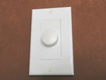 White Knob &cooper Decora Wall Plate, Fan Speed 6MM D-stem Volume Control. Fixed Price $12.50.