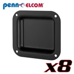 Pack Penn Elcom D0946K Blank Plain Dish Black Custom Application 4" X 4-3/8". Fixed Price $31.44.