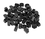 Iexcell 50 Pcs Black Ethernet Hub Port RJ45 Anti Dust Cover Cap. Fixed Price $11.99.