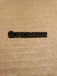 Pioneer CS-R570 Speaker Sign Emblem Only 2 1/4 Long.. Fixed Price $18.00.